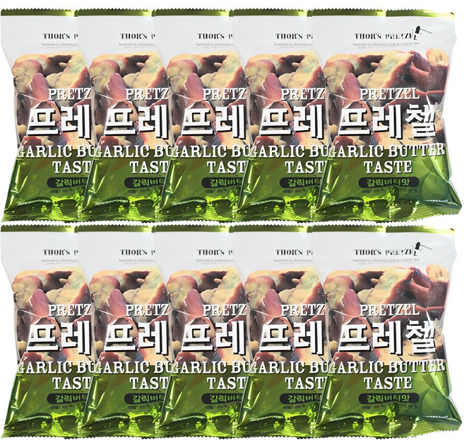 [파란푸드] 프레첼 갈릭버터맛 85g, 10개