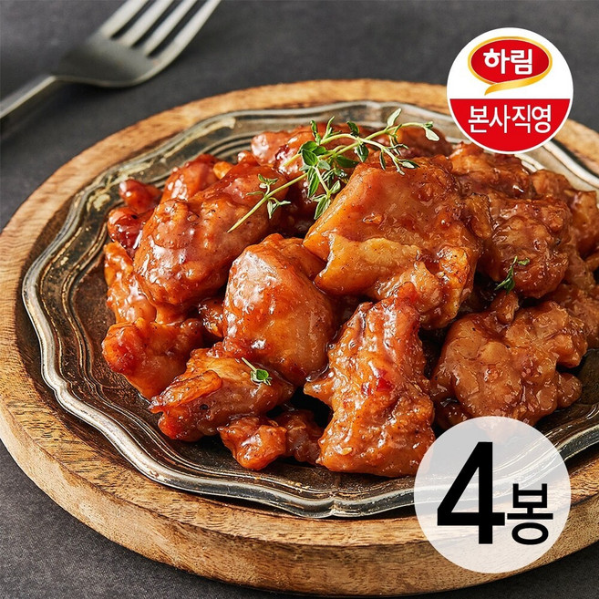 하림ㅣ숯불향갈비치킨 230g 4봉, 4개