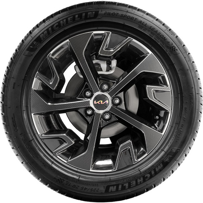 스킨엑스 스포티지 NQ5 홀로그램 / 3D카본 휠스티커, 18인치 하이브리드 3D카본, 1개