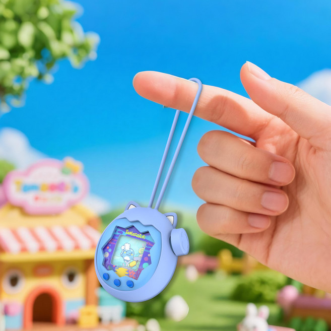 다마고치 파라다이스 케이스 실리콘 스트랩 풀 커버, 파라다이스_스트랩_퍼플, 1개