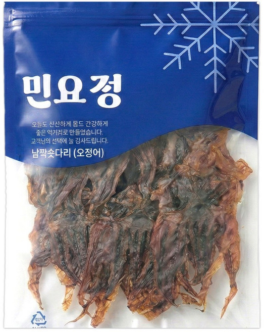 민요정 오징어다리 납짝 숏다리, 500g, 1개
