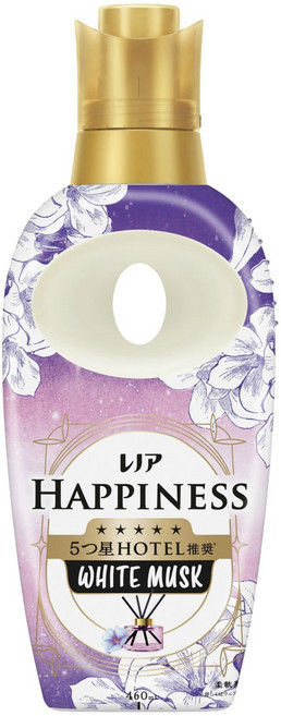 레노아 해피니스 유메 후와 터치 섬유유연제 화이트머스크 460ml, 1개