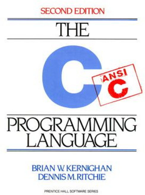 C Programming Language Paperback, Pearson, English, 9780131103627