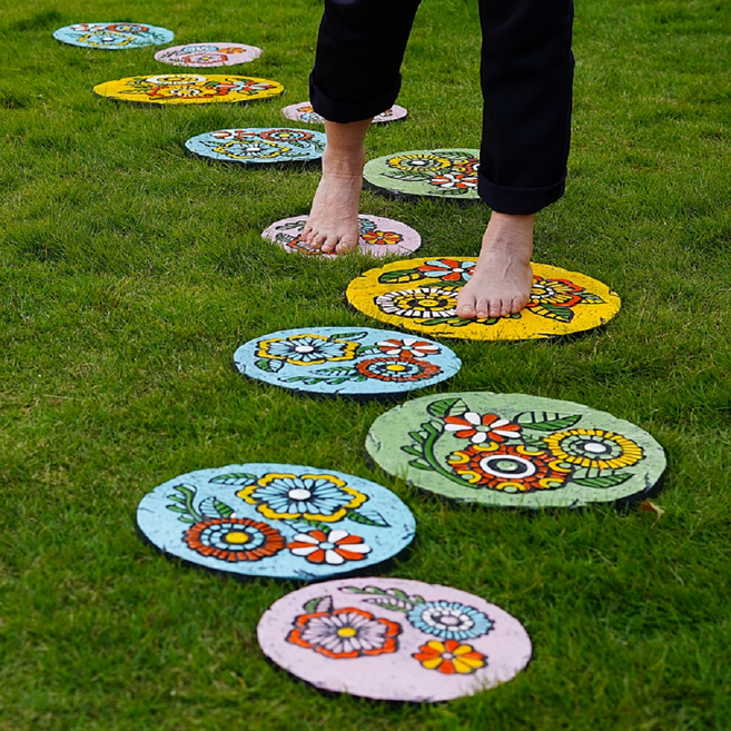 정원 디딤돌 판석 바닥돌 정원꾸미기 전원주택 마당 옥살 테라스 인테리어 조경석 정원석, 소형그레이, 1개