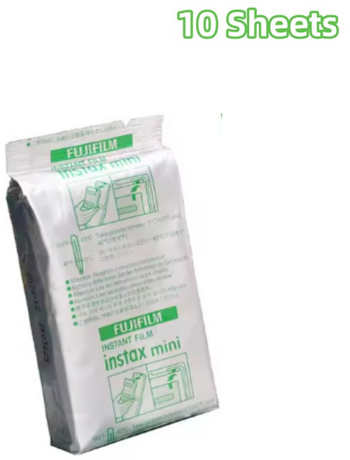 Fujifilm Instax 미니 필름 흰색 가장자리 인화지 용 10-100 매 3 인치 Mini8/9/7c/7s/25/90/11/12 EVO, 1개