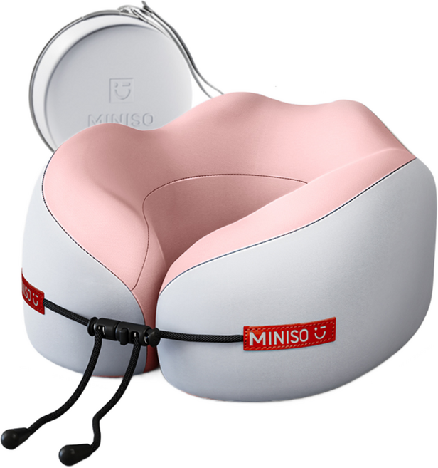 해피바스켓 여행용 목베개 360도 고정 목꺾임방지 휴대용 기내용 차량용 수면쿠션