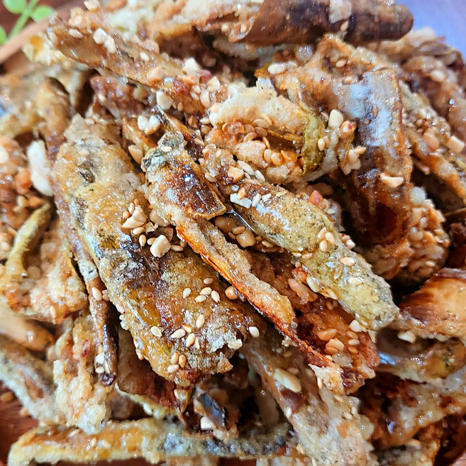 주문 튀기는 수제 찹쌀 강정 고추 부각 100g, 2개