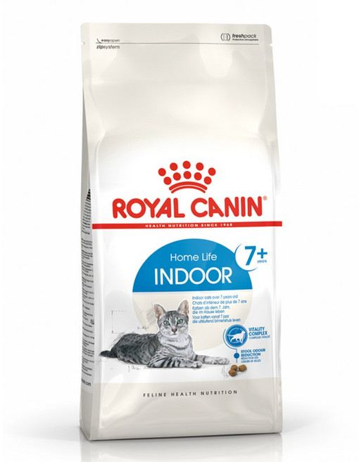 로얄캐닌 7세이상 고양이 인도어 건식사료, 닭, 8kg, 1개