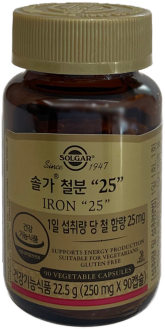 솔가 철분 25, 90정, 1개