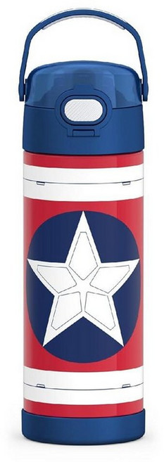 써모스 펀테이너 진공 스테인리스 스틸 텀블러 보온병 16온스 262749, Captain America: Brave New Wor