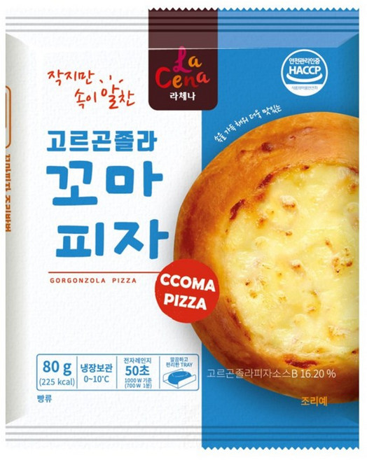 고르곤졸라 꼬마피자, 6개, 80g