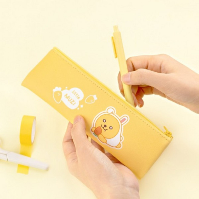 LF 리틀카카오 러블리 미니 플랫 펜슬케이스 신학기 캐릭터 필통, 미니플랫펜슬케이스 리틀라이언