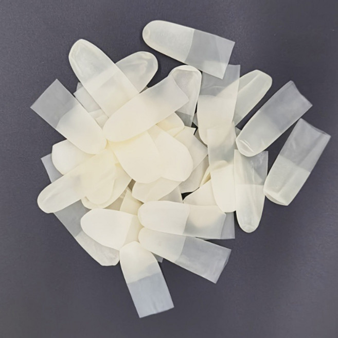 다스몰 손가락 골무 라텍스 사무용 골무 미끄럼방지 작업 서류, 300개, 반투명