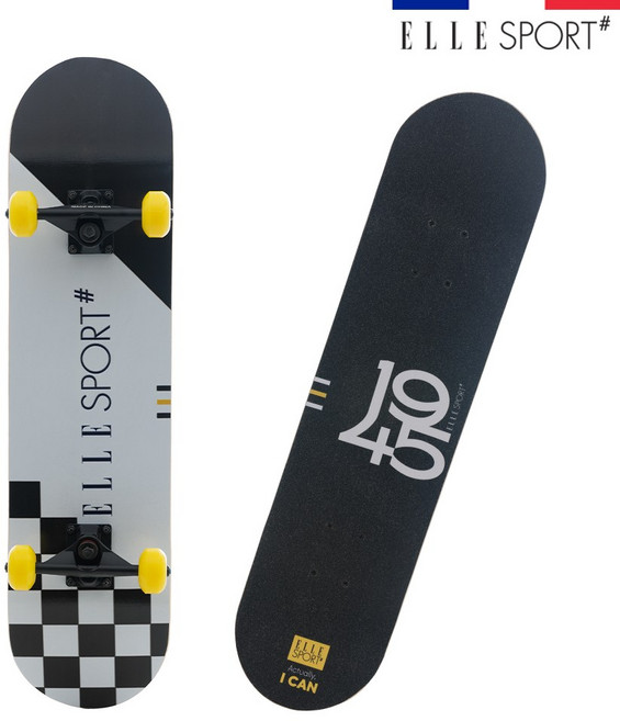 엘르 스케이트보드 입문용 초보 어린이 보드 스케이트 초등학생 가방+티툴, 엘르(일반형)_블랙, 1개