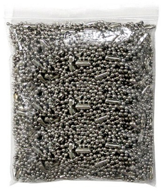 군번줄 10cm 만들기 재료, 은색, 500개