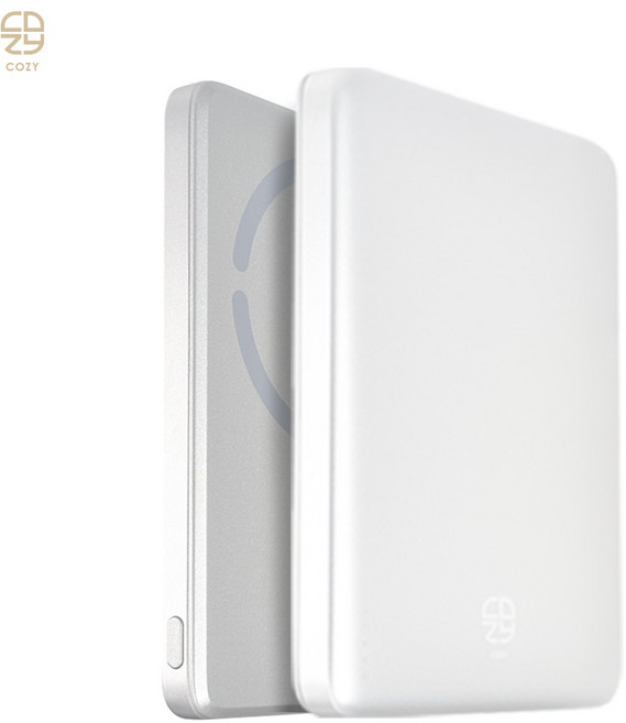 COZY 固態3C超薄磁吸行動電源 10000mAh 附CCC認證, 珍珠白, POT-489S
