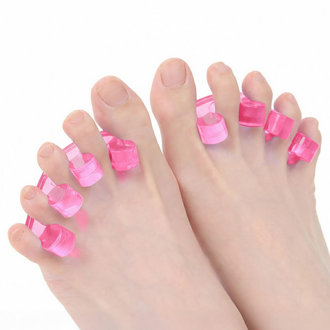 소요상점 실리콘 발가락 벌리개 2개입, 1세트, 핑크