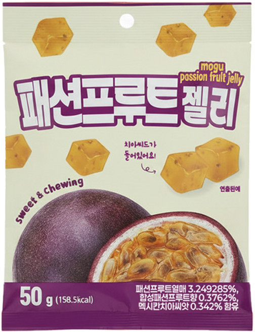 모구 패션프루트 젤리, 3개, 50g
