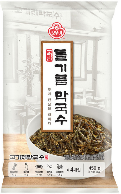 오뚜기 고기리 들기름 막국수, 450g, 3개