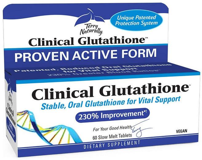 Terry Naturally 테리네추럴리 클리니컬 글루타치온 설하정 60타블렛, 60정, 1개