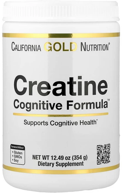 California Gold Nutrition Creatine Cognitive Formula™ L-류신 블루베리 코코넛 포도 추출물 함유 354g CGN-10011, 1 - 쿠팡