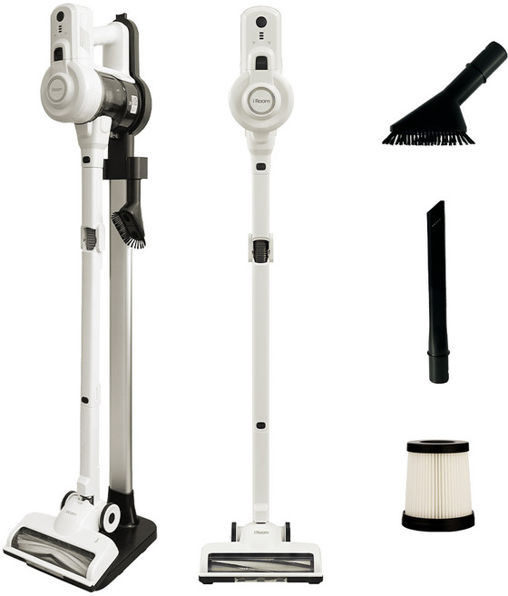 아이룸 무선청소기 R9 BLDC 차이슨 접이식 핸디 스틱 진공 청소기, 화이트