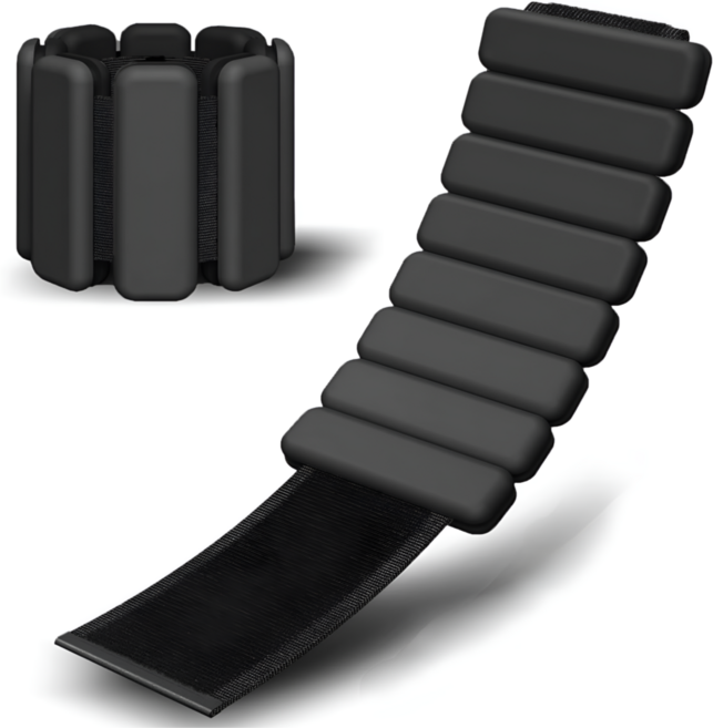 심플리앙 파워업 실리콘 중량밴드, 1.8kg, 블랙