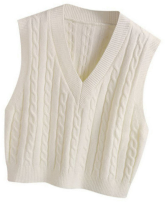 벨로샤인 브이넥 여성용 데일리 베스트 니트 조끼