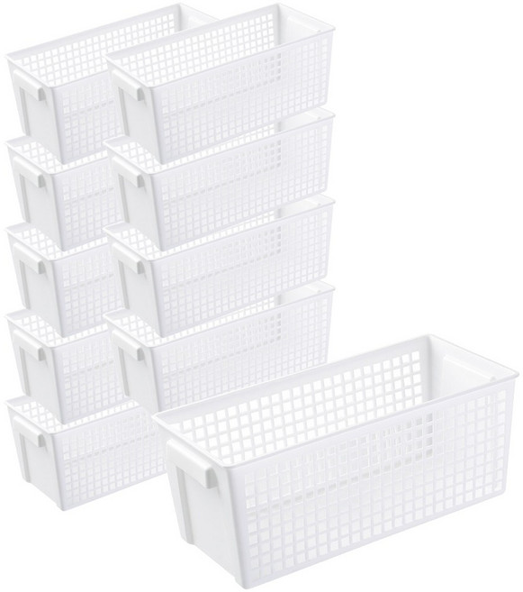 일이공팔 미니멀 다용도 수납 바스켓 10p, 화이트, 10개