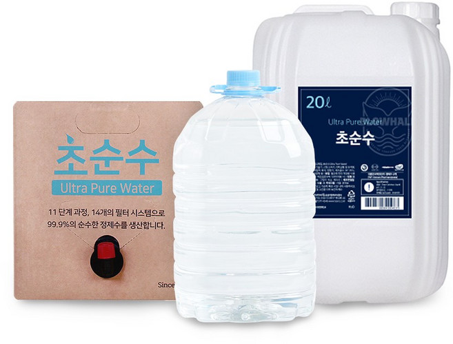 블로웨일 초순수 정제수, 1개, 20L