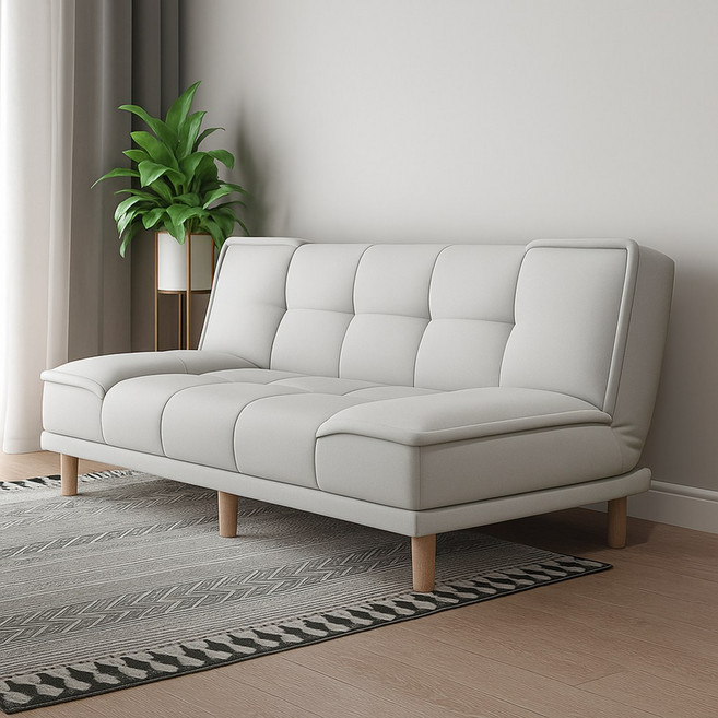 illusionmall 접이식 소파베드 리클라이너 패브릭 쇼파 확장형 원룸 공간활용 다기능 매트리스, B