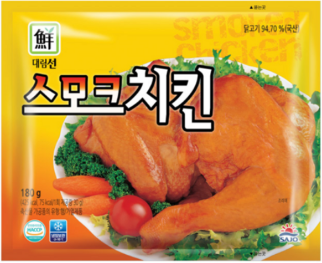 [사조대림] [대림냉장] 스모크치킨 180g x15팩 /훈제/치킨/닭다리, 20개