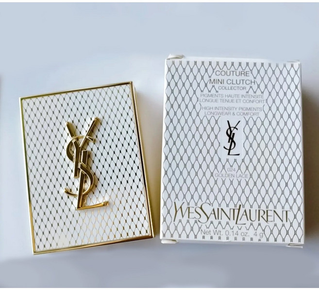 입생로랑 [홀리데이]꾸뛰르 미니 클러치, 1개, 024 Golden Lace
