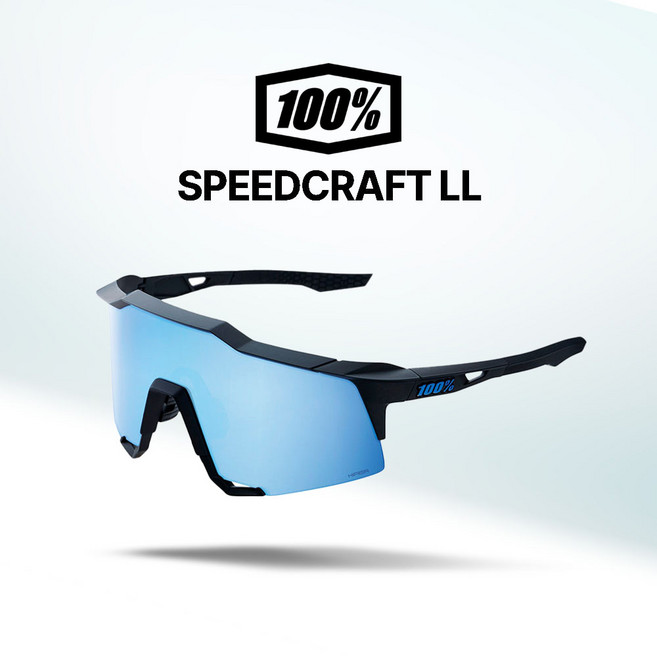 100% 고글 스피드크래프트 LL 자전거 야구 골프 스포츠 선글라스 100퍼센트 100프로(07), 03.매트블랙/블루미러(04), 1개