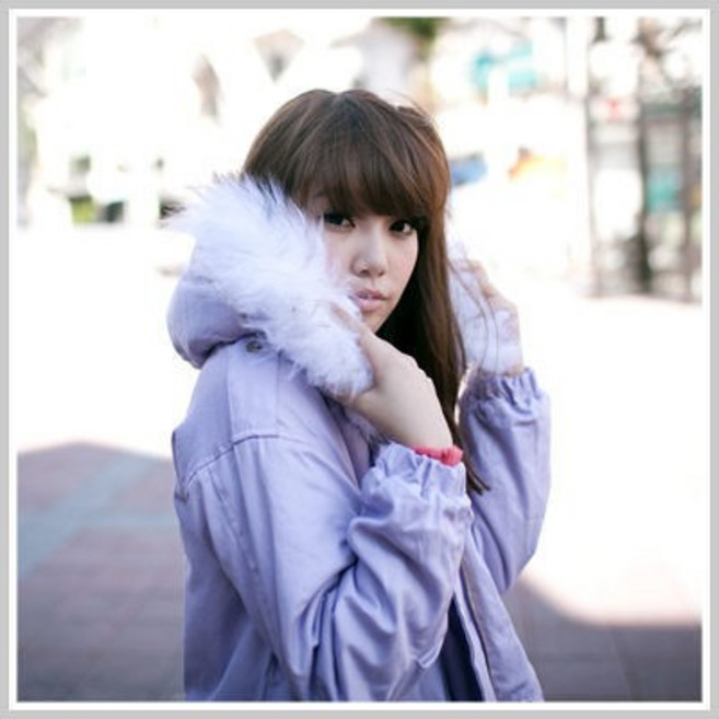 CLAIR BEAUTY 軍裝外套，毛毛帽加厚內裡休閒設計