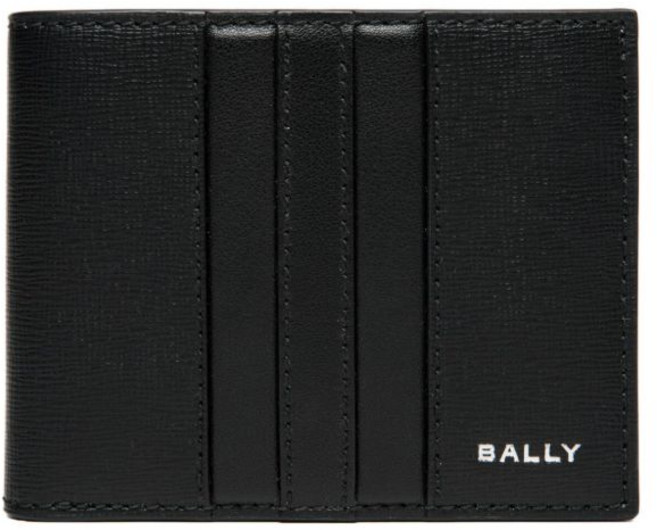 발리 로고 프린트 가죽 지갑