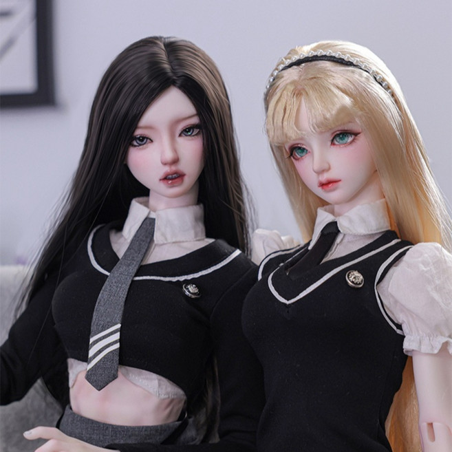 [이쿱] 65cm SD 학교 소녀 여자 구체관절 인형 BJD 구관, 1개