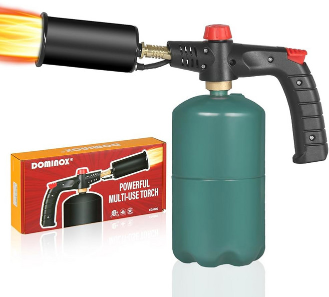 도미노엑스 강력한 프로판 요리 바비큐 블로우 미포함) 토치와 라이터 토치 토치 키친 라이터 그릴 & 숯 컬리너리 브륄레(탱크 시어링 스테이크용 크림, Torch, 1개