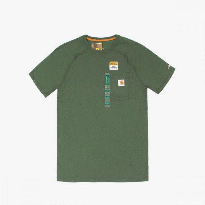 칼하트 (100410) 포스 코튼 델몬트 포켓 반팔티 MOSS (316)