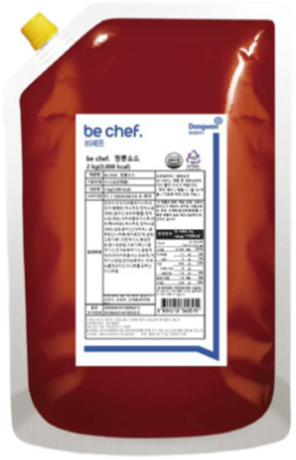 (냉장) 동원 비셰프 짬뽕소스 2kg be chef 중국집 중식요리 짬뽕육수 짬뽕국물, 2개
