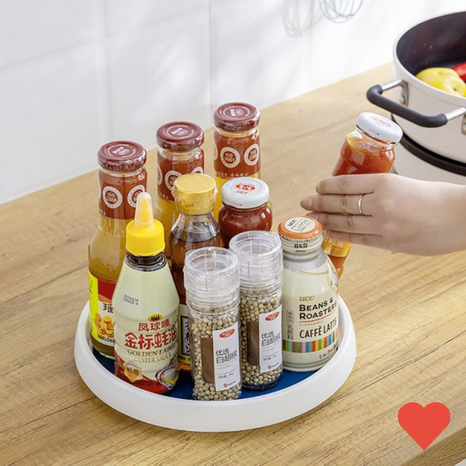 회전 양념통 정리대 냉장고 수납 트레이 다용도 소스 병, 선택*회전트레이(대형), 1개