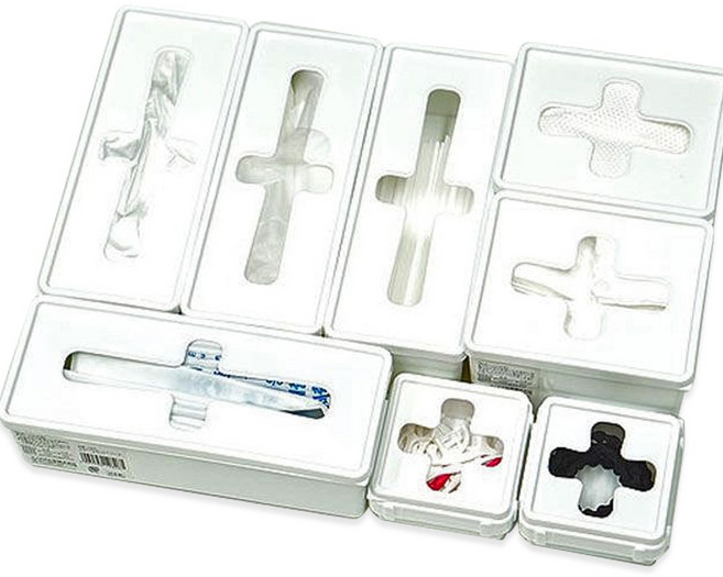 [메이앤홈] 화이트 비닐봉지정리함, 특대(직사각), 1개