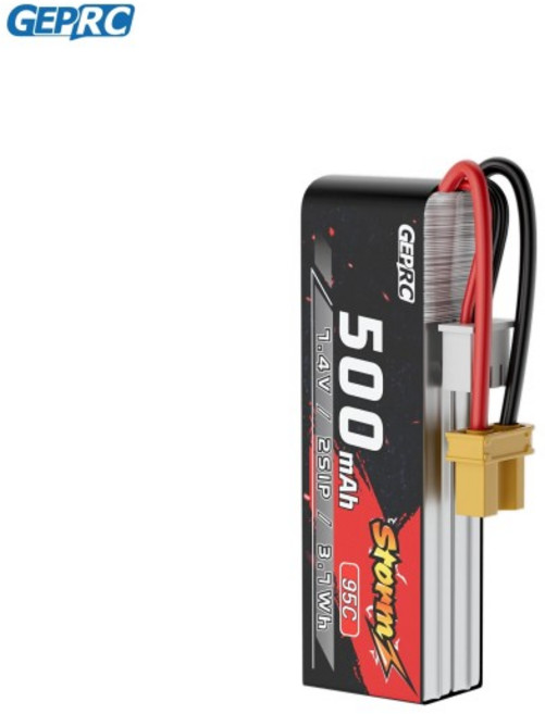 GEPRC Storm LiPo 2S 500mAh 95C 배터리 TX30 DarkStar20 드론 RC FPV 쿼드콥터 프리스타일 액세서리, 01 CHINA, 1개