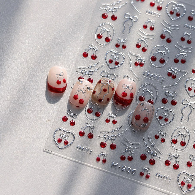 [디비투] 상큼한 과일 모음 네일스티커 12종 네일 엠버스티커, 1개, G-11