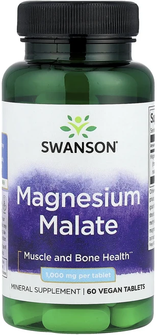Swanson 마그네슘 말레이트 1000mg 비건 정제 60정, Swanson마그네슘말레이트1000mg비건정제60정, 1개 - 쿠팡