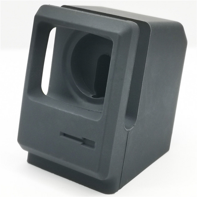 포유 레트로 실리콘 애플워치 충전 거치대 스탠드 충전독, 레트로 애플워치 충전독(블랙)