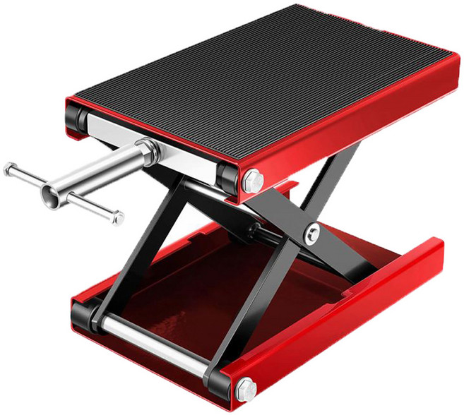 바이크리프트 오토바이정비리프트 오토바이리프트 레드색상 스탠드 자키 작키, 1개