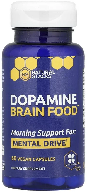 내추럴스택스 도파민 브렌인 푸드 Dopamine Brain Food 베지캡슐 60정, 1개 - 쿠팡