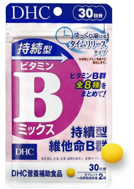 DHC 持續型維他命B群 30日份 營養補充品, 60顆, 230mg, 1包