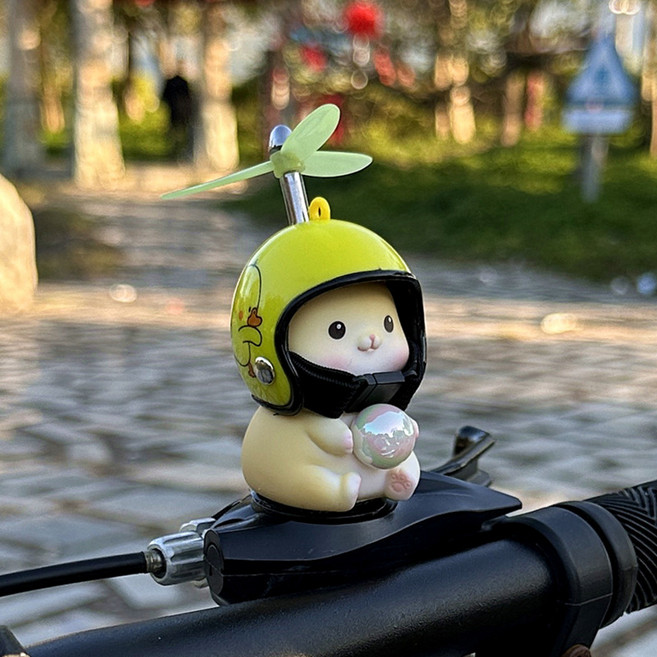 자전거 전기자전거 오토바이 액세서리 차량용 장식품, 1개, 노란색 스티커 C타입